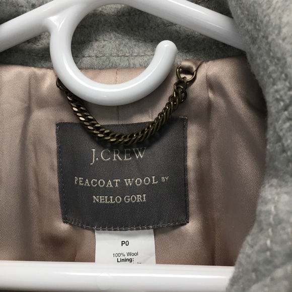 J.crew gray wool peacoat - Picture 3 of 4